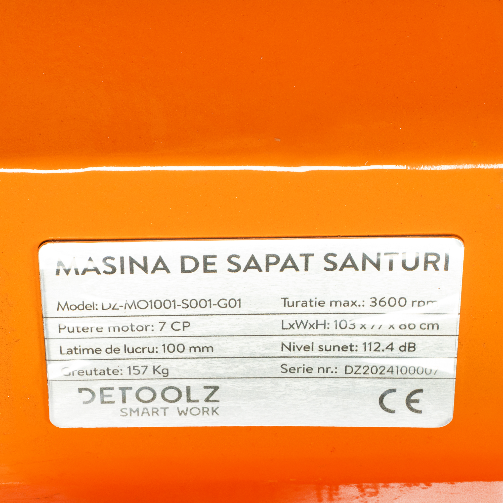 Masina de sapat santuri, Detoolz, 7 CP, 212 CC, benzina 4T, adancime maxima 450 mm